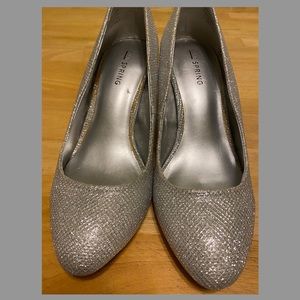 Call It Spring Sparkly Silver Pumps